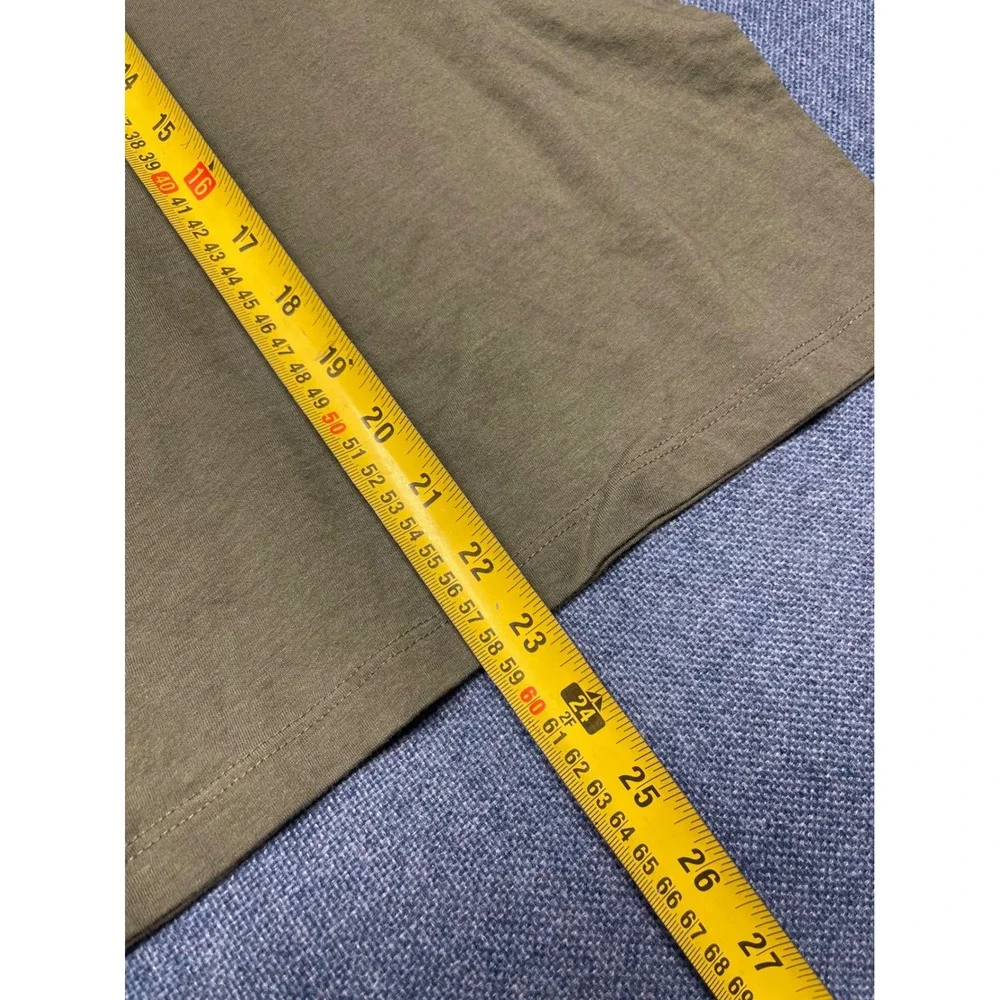 Old Navy Boys XL 14-16 Long Sleeve Tee Olive Green Crew Neck Solid Shirt